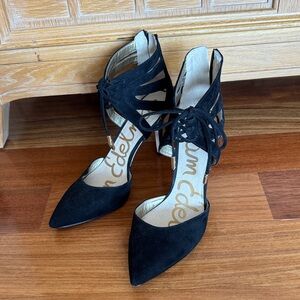 Sam Edelman Black Suede Heels
